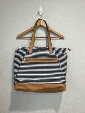 A New Day Striped Tote Bag